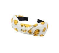 TQVLNMCR 2pcs Wash Face Headband Fashion Cross Solid Color Knotted Headband Female Temperament Headband Buckle Headband Hair Accessories(Smiley face beige)