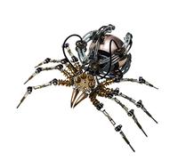 TQVLNMCR 3D Metal Mechanical Spider Stand Model, with Audio Speaker, 512 Pcs DIY Mechanical Spider opus Puzzles Kits Assembly Pack, Steampunk Style