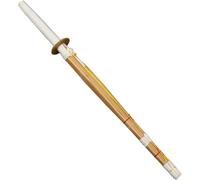 TQVLNMCR Natural Bamboo Samurai Sword, Wooden Kendo Practice Swords, Handmade Japanese Wooden Katana for Training, Gifts, Cosplay(1pcs,80CM)