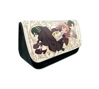 TQVLNMCR Spy x Family Waterproof Canvas Pencil Case Large-Capacity Pencil Bag Student Stationery Case Pencil Pouch(#14)