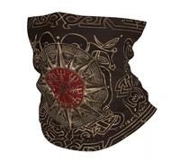 TQWSVUM 3D Viking Print Balaclava Bandana Neck Gaiter Scarf Headband for Womens Mens - Norse Mythology Graphics Outdoor Street Hiking Multifunctional Headwear