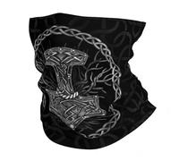 TQWSVUM 3D Viking Print Balaclava Bandana Neck Gaiter Scarf Headband for Womens Mens - Norse Mythology Graphics Outdoor Street Hiking Multifunctional Headwear
