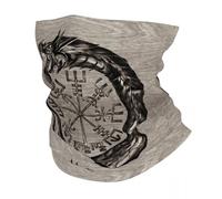 TQWSVUM 3D Viking Print Balaclava Bandana Neck Gaiter Scarf Headband for Womens Mens - Norse Mythology Graphics Outdoor Street Hiking Multifunctional Headwear