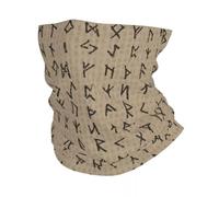TQWSVUM Nordic Bandana Neck Gaiter for Women Men - Viking Elder Futhark Runes Printed Elastic Tube Balaclava - Summer Outdoors Sports Hip Hop Fashion Cosplay Headwear
