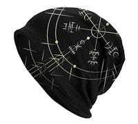 TQWSVUM Norse Mythology Viking Slouchy Beanie Hat -Men Women 3D Printed Graffiti Elastic Skullies Bonnet Stocking Cap