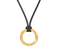 TQWSVUM Norse Viking Rune Necklace With Adjustable Braided Leather Rope Chains for Men Women - Handmade Vintage Stainless Steel Round Loop Pendant Amulet Jewelry