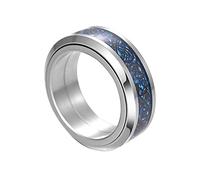 TQWSVUM Viking Celtic Dragon Ring, Norse Mythology Animal Amulet Spinner Ring Jewelry, Rotatable Stainless Steel Dragon Scale Band Ring For Men Women 7-13
