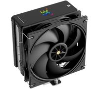 TR- Assassin X 120R Digital Black CPU Air Cooler, 2000RPM Speed,4 Heatpipes, 12cm Quiet PWM Fan CPU Cooler, Digital Screen Top Cover,for AM4/AM5,Intel LGA1700/1851/1150/1151/1200, PC Cooling