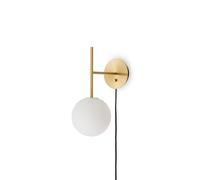 TR Bulb Suspended Wall Lamp Brushed Brass