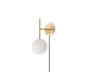 TR Bulb Suspended Wall Lamp Brushed Brass