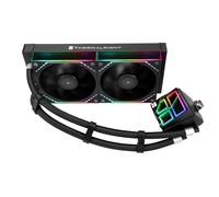 TR-Frozen Infinity 240 BLACK CPU Water Cooler, with Double 124mm Infinity Mirror PWM Fans,for Intel 1150/1151/1200/2011/ 1700/1851&AMD/AM4/AM5,240 Size Infinity Mirror Water Cooling Radiator