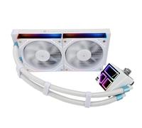 TR-Frozen Infinity 240 WHITE CPU Water Cooler, with Double 124mm Infinity Mirror PWM Fans,for Intel 1150/1151/1200/2011/ 1700/1851&AMD/AM4/AM5,240 Size Infinity Mirror Water Cooling Radiator