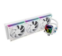 TR-Frozen Infinity 360 WHITE CPU Water Cooler, with Triple 124mm Infinity Mirror PWM Fans,for Intel 1150/1151/1200/2011/ 1700/1851&AMD/AM4/AM5,360 Size Infinity Mirror Water Cooling Radiator