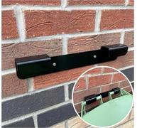 TR Garden Solutions Heavy-Duty Wheelie Bin Wall Bracket Lock - Secure, Stable & Weatherproof Bin Mount - Prevents Movement & Toppling - Outdoor Steel Trash Can Holder (Large Black)
