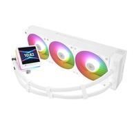 TR-Grand Vision 360 ARGB White CPU Water Cooler,3 PWM Fans Water Cooling System,IPS LCD Screen with 480x480 Resolution,for AM4/AM5;Intel LGA1700/1851,CPU Liquid Cooler,3.4-inch display