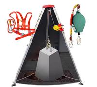 Tr Heavy-Du Firefighting Stand 1200-2600 lbs Load Capaci Cact Design for Tight Spaces Hoisting System for Emerncy Services