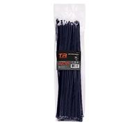 TR Industrial Multi-Purpose UV Resistant Black Cable Ties, 14 inches, 100 Pack