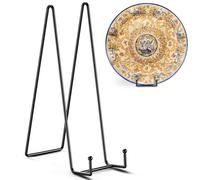 TR-LIFE 14 Inch Heavy Duty Plate Stand (4 Pack) - Metal Display Easel for Large Plates, Platters, Picture Frames, Signs, and Posters