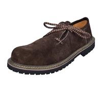 TR Martha Premium Traditional Men's Shoes - High-Quality Traditional Shoes for Men - Leather Shoes for Oktoberfest, Dark brown, 11 UK