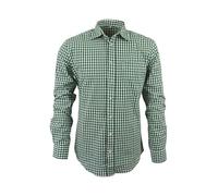 TR Martha Traditional Shirt Men's Oktoberfest Shirt Outfit Costume Checked Shirt Red Traditional Shirts Casual Shirt Long Sleeve Checked Shirt Cotton S-3XL, Green, M