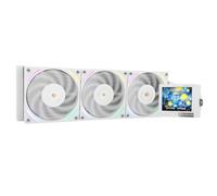 TR-Mjolnir Vision 360 ARGB White CPU Water Cooler,3 PWM Fans Water Cooling System with 2000PRM,for AM4/AM5&Intel LGA1851/1700, Magnetic detachable LCD screen with 320 * 240 Resolution