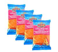 TR S Chilli Powder Ex Hot 100G Lal Mirch Pure and Ready to Use No Added Flavours and Colour No Added Preservatives Product from India Pack of 4
