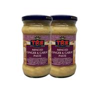 TR S Ginger Garlic Paste 1kg Minced Paste Aduk Lasan Paste Base for Indian Curries Stir-Fries Pack of 2