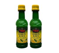 TR S Lemon Juice - 250ml, Fresh and Tangy Citrus Flavor, Pure Lemon Extract, Ready-to-Use, No Artificial Additives, Perfect for Cooking and Baking, Product from India (Pack of 2)