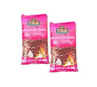 TR S Red Kidney Beans 2Kg Rich in Protein and Fiber Ideal for Soups, Salads, Chili and Curries Product From India Pack of 2