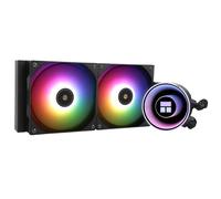 TR-Thermalright Frozen Notte 240 Black ARGB V2 Liquid CPU Cooler-Infinite Mirror Light Effect, 240mm Aio Cooling,Double PWM Fans-2000RM,for AMD AM4/AM5,Intel LGA1851/1700/115x/1200/2011(Black)