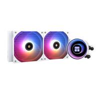TR-Thermalright Frozen Notte 240 White ARGB V2 Liquid CPU Cooler-Infinite Mirror Light Effect, 240mm Aio Cooling,Double PWM Fans-2000RM,for AMD AM4/AM5, Intel LGA1851/1700/115x/1200/2011(White)