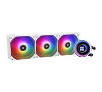 TR-Thermalright Frozen Notte 360 White ARGB V2 Liquid CPU Cooler-Infinite Mirror Light Effect, 360mm Aio Cooling,3 PWM Fans-2000RM,for AMD AM4/AM5, Intel LGA1851/1700/115x/1200/2011(White)