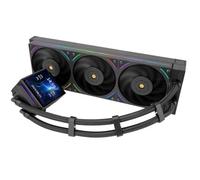 TR-Thermalright Hyper Vision 360 UB ARGB Black Liquid CPU Cooler,3.95’’ IPS LCD Screen with 480x480 Resolution-Magnetic,360mm Radiator,for AM4/AM5,LGA1851/1700/115x