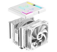TR-Thermalright Peerless Assassin 140 Digital White CPU Cooler, Double Tower with 6 Heat Pipes, Dual PWM Fans-1850RPM, Digital Display Board Top Cover, for AM5/AM4, Intel lga1851/1700,White