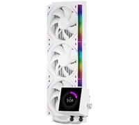 TR-Thermalright Peerless Vision 360 ARGB White Liquid CPU Cooler, 3.95 Inch IPS LCD Screen with 480 x 480 Resolution Magnetic, 360 mm Aio, CPU Fan Wireless Splicing, for AM4/AM5, LGA1851/1700/115x