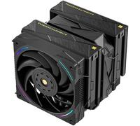 TR-Thermalright Royal Pretor 130 Ultra Black CPU Cooler, Double Tower with 7 Heat Pipes, Dual PWM Fans,Black Top Cover, for AM5/AM4, Intel lga1851/1700/1150/1151/1200