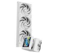TR-Thermalright Stream Vision 360 White Liquid CPU Cooler, 3.5’’ IPS LCD Screen with 680x480 Resolution-Magnetic,Cold Head with Built-in Embedded Fan,360mm Radiator,for AM5,LGA1851/1700