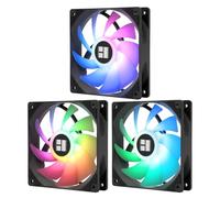 TR-Thermalright TL-C12C-S X3 120mm CPU PWM ARGB Fan,1550RPM Silent Cooling,Black CPU Fan 3-Pack,Can be Paired with Chassis/CPU Cooler
