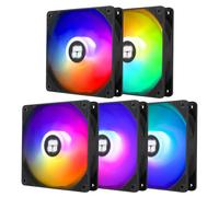 TR-Thermalright TL-C12C-S X5 120mm CPU PWM ARGB Fan,1550RPM Silent Cooling,Black CPU Fan 5-Pack,Can be Paired with Chassis/CPU Cooler