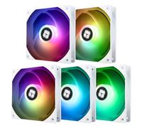 TR-Thermalright TL-C12CW-S X5 120mm CPU PWM ARGB Fan,1550RPM Silent Cooling,White CPU Fan 5-Pack,Can be Paired with Chassis/CPU Cooler