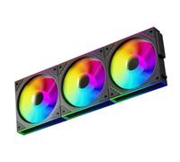 TR Thermalright TL-M12QR-S X3 120 mm CPU PWM Fan Wireless Splicing, 1500 rpm Silent Cooling, Reverse CPU Fan, Pack of 3 Infinite Mirror Light Effect ARGB, Can be Paired with Chassis/CPU Cooler