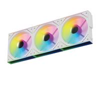 TR-Thermalright TL-M12QW-S X3 120 mm CPU PWM Fan Wireless Splicing, 2000 RPM Silent Cooling, White CPU Fan, 3-Pack Infinite Mirror Light Effect ARGB, Can be Paired with Case/CPU Cooler