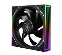 TR-Thermalright TL-M14 ARGB CPU Cooling Fan with 1500RPM Speed Black Computer Case Cooling Silent PWM Fan for CPU Cooler ARGB Light Effect with Infinite Mirrors on Both Sides