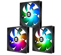 TR-TL-C14C-S X3 140mm Silent Cooling Fan,Black Compurter Cooling Fan,CPU Coolers with 1500RPM High Speed,4-Pin PWM Connector,3 Packs