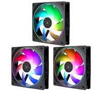 TR-TL-S12-S X3 CPU Fan 120mm ARGB Case Cooler Fan Comes with ARGB Lighting Effect,PC PWM Silent Computer Fan with 1500RPM Speed, CPU Cooling Fan Black(TL-S12-S X3)