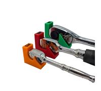 TR Toolsuk Magnetic Ratchet Organiser Set - 3pc 1/4", 3/8", 1/2" - Strong Magnet Socket Holders - Vibrant Pink