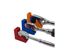 TR Toolsuk Magnetic Ratchet Organiser Set - 3pc 1/4", 3/8", 1/2" - Strong Magnet Socket Holders - Vibrant Red