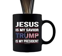 tr-ump Mug, Keep America Great Mug, Magas Mug, Jesus is My Savior Mug, 2024 Novelty Tea Cup Ceramic, Portable Travel Mug for Men and Women