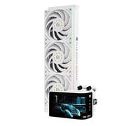 TR-Wonder Vision 360 UB ARGB White CPU Water Cooler,CPU Water Cooling System,6.67inch Curved Screen with 2400x1080 Resolution,for AM4/AM5,LGA1851/1700,7:3 Visual Scale Screen Ratio for 3D