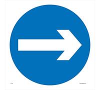 TR134 Traffic Sign ONE Way Arrow Right 600mm x 600mm Magnetic - Vehicle Grade